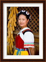 Naxi Minority Woman in Traditional Ethnic Costume, China Fine Art Print