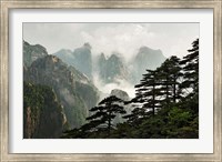 Peaks and Valleys of Grand Canyon in the mist, Mt. Huang Shan, China Fine Art Print
