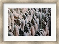 Three Rows of Qin Terra Cotta Warriors, Xian, China Fine Art Print