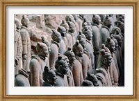 Three Rows of Qin Terra Cotta Warriors, Xian, China Fine Art Print