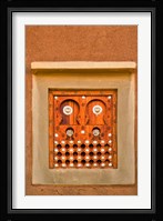 Ornate Detail of a Wooden Window, Djenne, Mali Fine Art Print