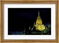 Night View of Ananda Pahto, Myanmar Fine Art Print