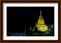 Night View of Ananda Pahto, Myanmar Fine Art Print