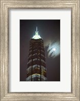 Night View of Jinmao Building, Shanghai, China Fine Art Print