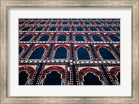 Pattern of prayer rugs, Islamic mosque, Cairo, Egypt Fine Art Print