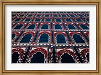 Pattern of prayer rugs, Islamic mosque, Cairo, Egypt Fine Art Print