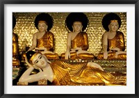 Reclining Buddha, Shwedagon Pagoda, Yangon, Myanmar Fine Art Print