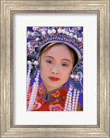 Portrait of Chinese Woman Wearing Ming Dynasty Dress, China Fine Art Print