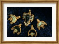 Necklace Adornments, Gold Artifacts From Tillya Tepe Find, Six Tombs of Bactrian Nomads Fine Art Print