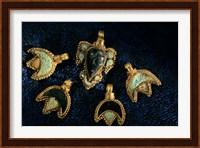 Necklace Adornments, Gold Artifacts From Tillya Tepe Find, Six Tombs of Bactrian Nomads Fine Art Print