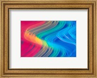 Wavy Neon Colors and Lighting with Nightzoom Fine Art Print