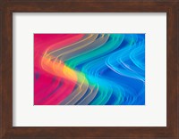 Wavy Neon Colors and Lighting with Nightzoom Fine Art Print