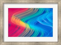 Wavy Neon Colors and Lighting with Nightzoom Fine Art Print