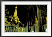 Night View of Illuminated Shwedagon, Myanmar Fine Art Print
