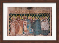 Paintings inside the Saint Marie Cathedral, Libreville, Gabon Fine Art Print