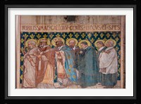 Paintings inside the Saint Marie Cathedral, Libreville, Gabon Fine Art Print