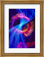 Blue and Pink Neon Lighting with Nightzoom Fine Art Print