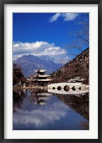 Pagoda, Black Dragon Pool Park, Lijiang, Yunnan, China Fine Art Print