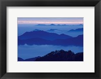 Mt Huangshan (Yellow Mountain) in Mist, China Fine Art Print
