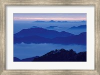 Mt Huangshan (Yellow Mountain) in Mist, China Fine Art Print