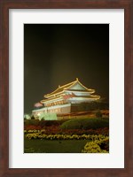 Night View of Tian An Men Tower, Beijing, China Fine Art Print