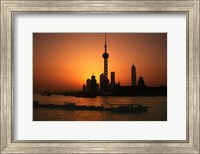 Oriental Pearl TV Tower and High Rises, Shanghai, China Fine Art Print