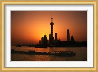 Oriental Pearl TV Tower and High Rises, Shanghai, China Fine Art Print