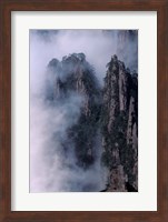 Mt Huangshan in Mist, China Fine Art Print