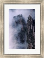 Mt Huangshan in Mist, China Fine Art Print