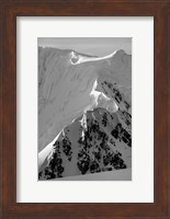 Mountain peaks along Neumayer Channel, Anvers Island, Antarctica. Fine Art Print