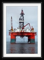 Oil Rig, Walvis Bay, Namibia, Africa. Fine Art Print