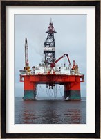 Oil Rig, Walvis Bay, Namibia, Africa. Fine Art Print