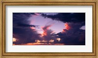Namibia, Fish River Canyon, Thunder storm clouds Fine Art Print
