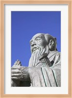 Sculpture of Confucius, Tibet, China Fine Art Print