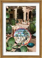 Sign of Timbouctou 52 Jours, Camel Caravans, Amazrou, Draa Valley, Morocco Fine Art Print