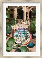 Sign of Timbouctou 52 Jours, Camel Caravans, Amazrou, Draa Valley, Morocco Fine Art Print
