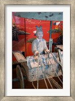 Replica chariot, Imperial burial site, Xian, China Fine Art Print