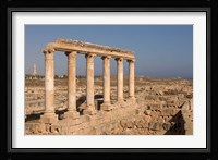 Columns, Sabratha Roman Site, Tripolitania, Libya Fine Art Print