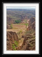 Shepard, Yellow Valley cliff, Taigu, Shanxi, China Fine Art Print