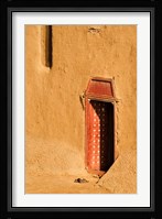 Shoes outside side door into the Mosque at Djenne, Mali, West Africa Fine Art Print