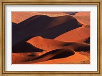 Sand dunes at Sossusvlei, Namib-Naukluft National Park, Namibia Fine Art Print