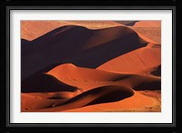 Sand dunes at Sossusvlei, Namib-Naukluft National Park, Namibia Fine Art Print