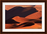 Sand dunes at Sossusvlei, Namib-Naukluft National Park, Namibia Fine Art Print