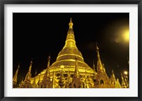 Shwedagon Pagoda at Night, Yangon, Myanmar Fine Art Print