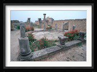 Ruins of Ancient Roman Mansion called House of Columns, Morocco Fine Art Print