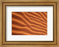 Sand Dunes Furrowed by Winds, Morocco Fine Art Print