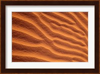 Sand Dunes Furrowed by Winds, Morocco Fine Art Print