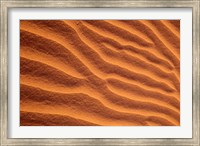 Sand Dunes Furrowed by Winds, Morocco Fine Art Print