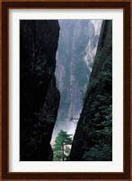 Sheer Cliffs on Mt Huangshan (Yellow Mountain), China Fine Art Print