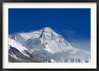 Snowy Summit of Mt. Everest, Tibet, China Framed Print
